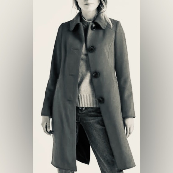 Boden Women's  Green Wool
Blend Coat Jacket / Size UK 20/ US16R - Picture 2 of 9